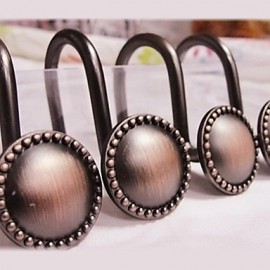 Shower Curtains, 1pc Shower Curtain Hooks Modern Stainless Steel Bathroom