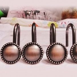 Shower Curtains, 1pc Shower Curtain Hooks Modern Stainless Steel Bathroom