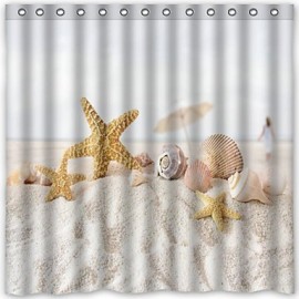 Shower Curtains Neoclassical Polyester Cartoon Machine Made