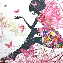 Shower Curtains Neoclassical Polyester Cartoon Machine Made