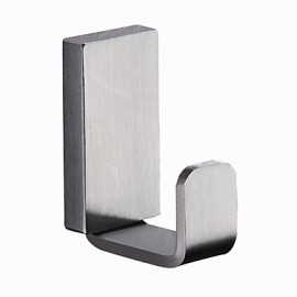Robe Hooks, Modern Robe Hook Stainless Steel Non Skid Solid Color Rectangle N A