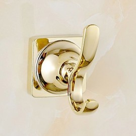 Robe Hooks, 1 pc Contemporary Brass Robe Hook Bathroom