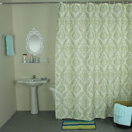 Shower Curtains Country Polyester Floral Machine Made