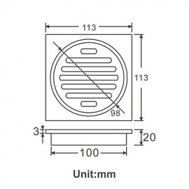 Drains, 1 pc Modern Brass Drain Bathroom