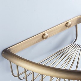 Towel Bars, 1pc High Quality Antique Brass Bathroom Shelf