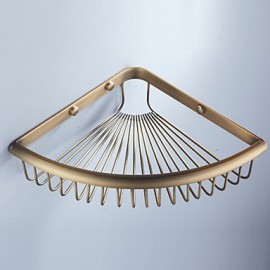 Towel Bars, 1pc High Quality Antique Brass Bathroom Shelf