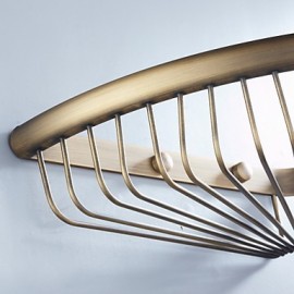 Towel Bars, 1pc High Quality Antique Brass Bathroom Shelf