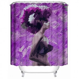 Shower Curtains Contemporary Polyester Novelty Waterproof