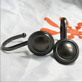 Shower Curtains, 1pc Shower Curtain Hooks Zinc Alloy Bathroom