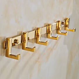Robe Hooks, 1 pc Neoclassical Brass Zinc Alloy Robe Hook Bathroom