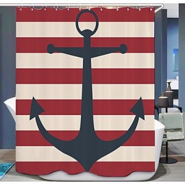 Shower Curtains Modern Poly Cotton Blend Novelty Machine Made