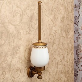 Towel Bars, 1pc High Quality Antique Brass Toilet Brush Holder