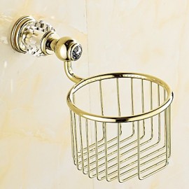 Toilet Paper Holders, 1 pc Contemporary Brass Toilet Paper Holder Bathroom