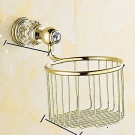 Toilet Paper Holders, 1 pc Contemporary Brass Toilet Paper Holder Bathroom