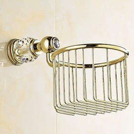 Toilet Paper Holders, 1 pc Contemporary Brass Toilet Paper Holder Bathroom