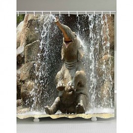 Shower Curtains & Hooks Contemporary Country Polyester Animal Machine Made Waterproof
