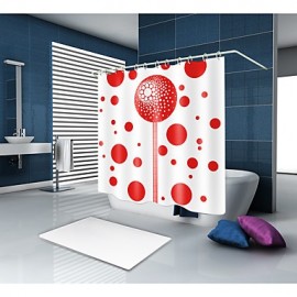 Shower Curtains & Hooks Contemporary Polyester Geometric Machine Made Waterproof