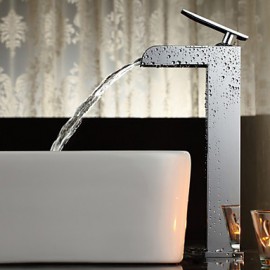 Centerset Single Handle One Hole in Chrome Bathroom Sink Tap