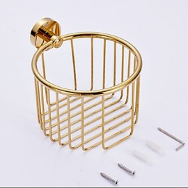 Toilet Paper Holders, 1 pc Contemporary Brass Toilet Paper Holder Bathroom