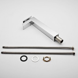 Centerset Single Handle One Hole in Chrome Bathroom Sink Tap