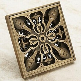 Drains, 1pc Removable Antique Brass Drain