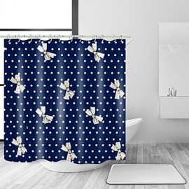 Shower Curtains & Hooks Casual Polyester Novelty Machine Made Waterproof