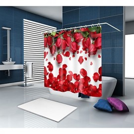 Shower Curtains & Hooks Modern Polyester Novelty Machine Made Waterproof