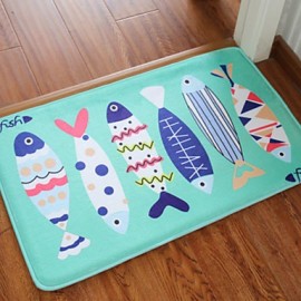 Mats & Rugs, Sheer Tights Bath Rugs Coral Velve Floral Print Four Leaf Clover