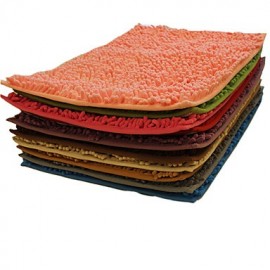 Mats & Rugs, Modern Bath Mats Coral Velve Geometric Rectangle