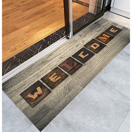 Mats & Rugs, Country Bath Mats Wood Creative Rectangle Non-Slip