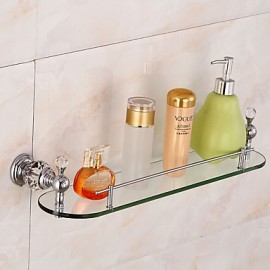 Towel Bars, 1 pc High Quality Brass Glass Bathroom Shelf Bathroom