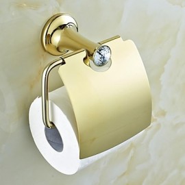 Bath Collection, 1pc High Quality Contemporary Brass Toilet Paper Holder