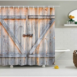 Shower Curtains & Hooks Polyester Skull Hand Made