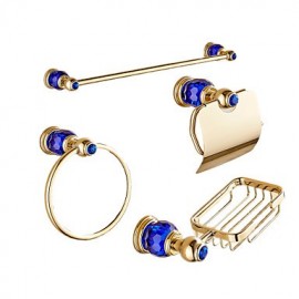 Bathroom Accessory Set, 1set Contemporary Brass Bathroom Accessory Set Bathroom