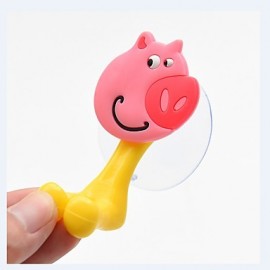 Bathroom Gadgets, 1pc High Quality Cartoon Plastic Toothbrush Holder Wall Mounted