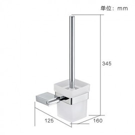 Toilet Brush Holder, 1 pc High Quality Stainless Steel Toilet Brush Bathroom