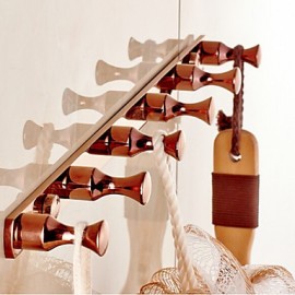 Robe Hooks, 1 pc Neoclassical Brass Zinc Alloy Robe Hook Bathroom