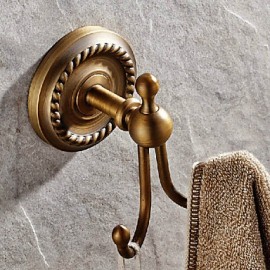 Bathroom Products, 1 pc Antique Brass Robe Hook Bathroom