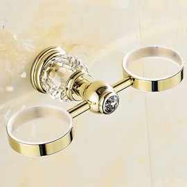 Toothbrush Holder, 1 pc Neoclassical Brass Toothbrush Holder Bathroom