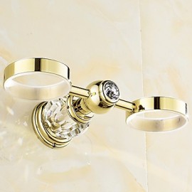 Toothbrush Holder, 1 pc Neoclassical Brass Toothbrush Holder Bathroom