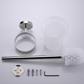 Toilet Brush Holder, 1 pc Contemporary Stainless Steel Toilet Brush Holder Bathroom