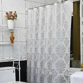 Shower Curtains Modern PEVA Floral Machine Made