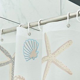 Shower Curtains Modern PEVA Geometric Machine Made