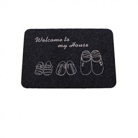 Mats & Rugs, Modern Bath Mats Microfiber Solid Colored Cuboid