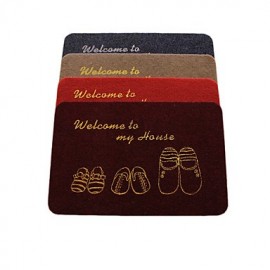 Mats & Rugs, Modern Bath Mats Microfiber Solid Colored Cuboid