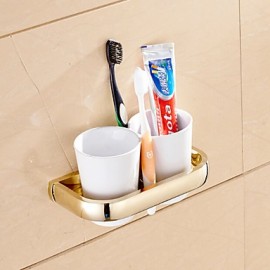 Toothbrush Holder, 1 pc Neoclassical Brass Bathroom Gadget Bathroom