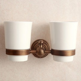 Toothbrush Holder, 1 pc Neoclassical Brass Toothbrush Holder Bathroom