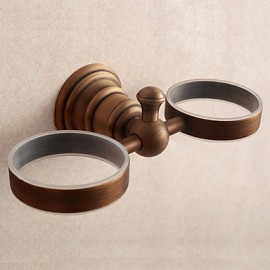 Toothbrush Holder, 1 pc Neoclassical Brass Toothbrush Holder Bathroom