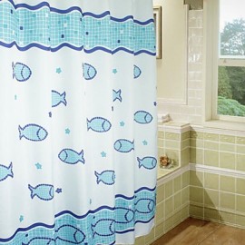 Shower Curtains Modern Polyester Novelty Machine Made