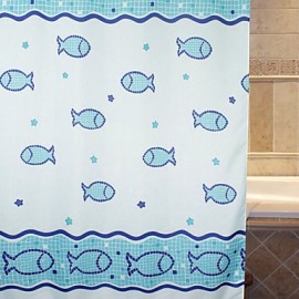 Shower Curtains Modern Polyester Novelty Machine Made